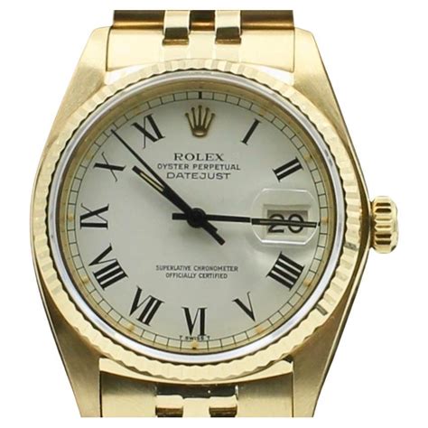 rolex 18ct gold mens watch 16018g|rolex 16018 price.